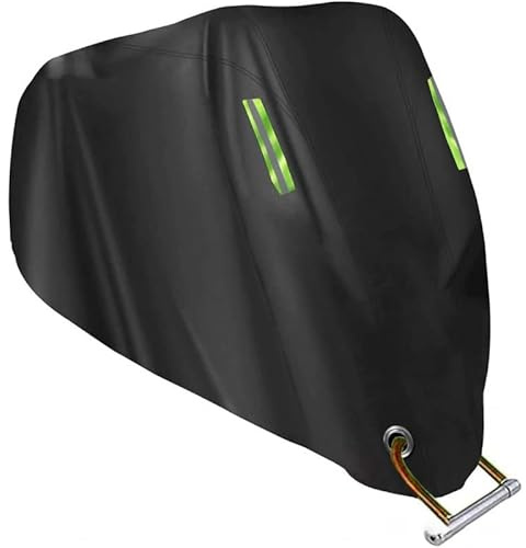Motorradabdeckung, für Yamaha MT-125 Motorrad Abdeckplane Winterfest Regen Staub Kälte UV-Schutz Breathable Mit Schlüsselloch,XXXXL(295 * 110 * 140cm)