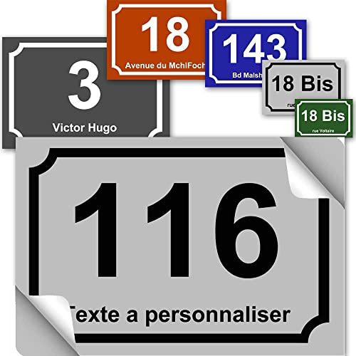 Adesivo numero civico - collezione classica: personalizzare..