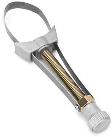 Clé à Bande pour Filtre à Huile,Outil de Retrait de Filtre à Huile Clé Universelle Clé a Sangle Tools pour Sangle de Filtre à Huile Bande en Métal Réglable de 65 à 105 mm