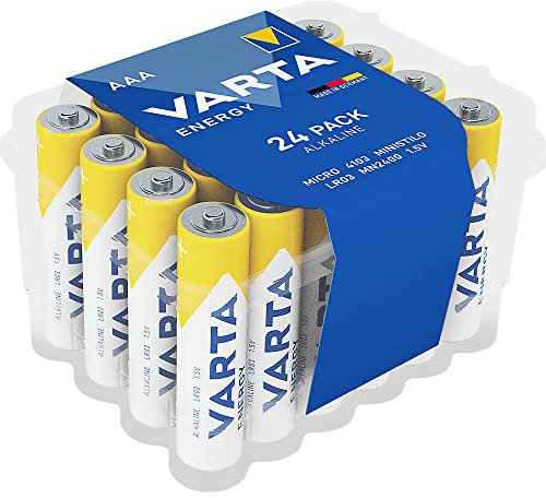 Varta - Batteria alcalina ENERGY, Micro (AAA/LR3), contenuto: 24 (nuova)
