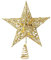 Christmas Tree Topper, 25CM Big Gold Tree Star for Chirstmas Decoration (9.84)