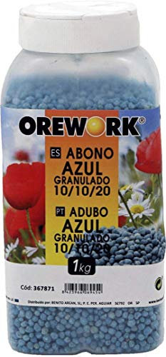 Orework 3 Botes de ABONO Azul 1 kg