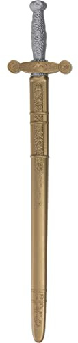 Funidelia | Espada Caballero Medieval para Hombre y Mujer Medieval, Edad Media - Accesorios para Adultos, Accesorio para Disfraz - Gris/Plateado