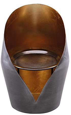 Windlicht und Weihrauchbrenner MERATH golden Windlicht Messing antik/foliert,H: 15,5 cm, Ø 10,5 cm, mit Edelstahlsieb Ø 9 cm