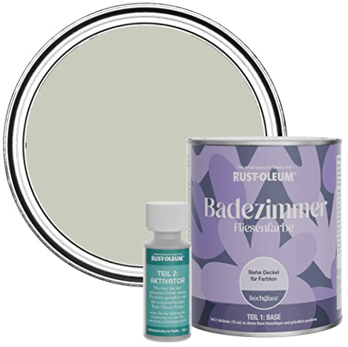 Rust-Oleum wasserfeste grün Fliesenfarbe für Badezimmer in Hochglanz Finish - Aloe 750ML