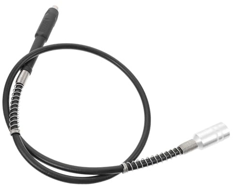 DOITOOL Tube D'extension Flexible en Caoutchouc pour Perceuse, Rallonge Noire pour Gravure Précise, Connecteur Facile pour Outils Rotatifs, pour Travaux de Dessin Détaillé