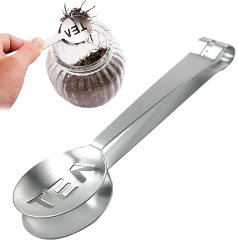 Teebeutelquetschzange, 2025 verbesserte Edelstahl-Teebeutelquetsche, Teebeutelpresse mit ergonomischem Griff, Teebeutelhalter, Teezange, Sieb, Clip-Löffel zum Greifen von Teebeuteln für Teeliebhaber