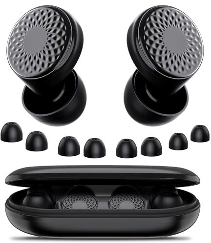 Ear Plugs for Sleep Noise Cancelling -45dB, Customized Soft Earplugs for Concert, 0 Pressure, Reusable Ear Plug for Noise Reduction with Case & 8 Eartips, for Sleep, Working, Studying, Traveling