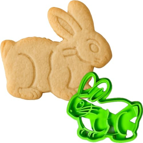 Taglia Biscotti Coniglio - Tagliabiscotti per Pasqua e Feste a Tema - Stampo 3D in PLA 8,4x9,7 cm - Handmade da Instile3D