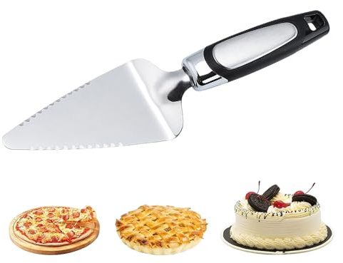 Generico Cortador de tartas – Acero inoxidable apto para lavavajillas | Espátula para servir tartas – para pasteleros, aficionados a la cocina, cocina familiar, buffet