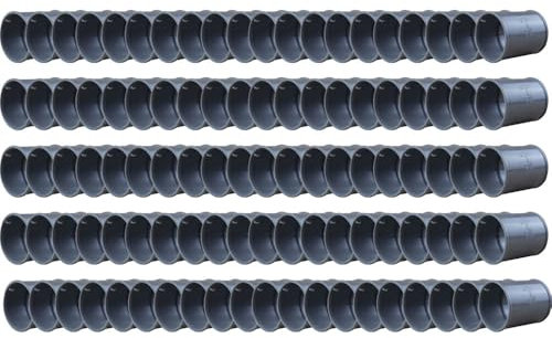 First Plast - Raccord PVC évacuation - 100 manchons d'évacuation Ø40 mm avec butée -