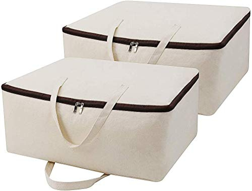 iwill CREATE PRO 2 Borsoni Morbidi e Traspiranti in 100% Cotone con Manici, Colore Beige