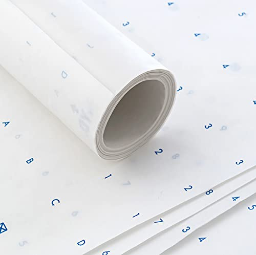 Mönsterpapper för modedesign – 115 cm x 10 meter, alfanumeriskt prickat markeringspapper – tillverkat i USA