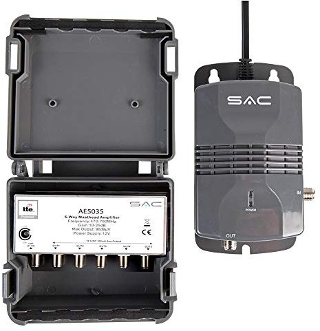 AE5035 AE5035 - Amplificatori satellitari a 5 vie LTE e antenna satellitare, 1 x quantità