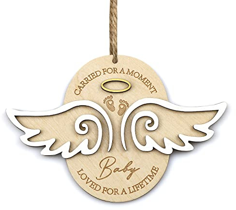 Angel Wings Fehlgeburt Ornament, Fehlgeburt Geschenk Kondolenzgeschenk für Eltern (Angel Wings)