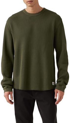 Levi's Men's Ls RLX Thermal Tee T-Shirt, Garment Dye Duffel B, M