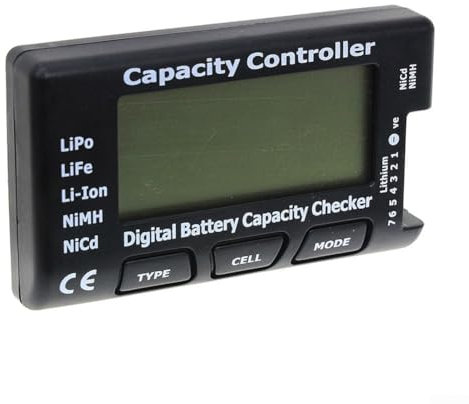 Digital Battery Capacity Tester, RC For Cellmeter 7 Capacity Voltage Controller Tester, 2.1in Screen, For 4WD Remote Control Car