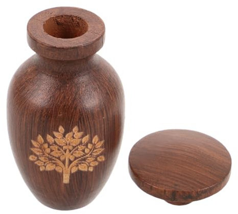 YZYSHA Urne en Bois Lapin, Chat, Chien, boîte à Cendres Souvenir, Pot funéraire pour Animaux de Compagnie