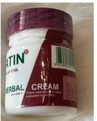 Cacatin Herbal Antiseptic Cream for Skin Care, Skin Repair, Acne Treatment, 20g, 2 Pack