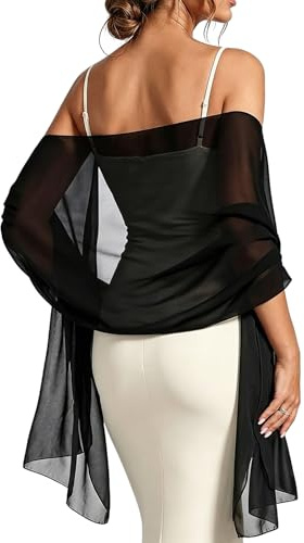 GIUSOBG Châles Foulard Femme 175x70cm Léger Etole Mariage Mousseline | Élégant Protection Solaire et Respirant Women's Sheer Scarf Stole Convient pour les Banquets de Mariage et le Quotidien
