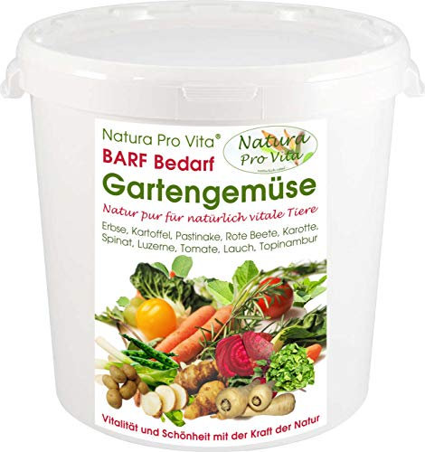 Barfgemüse Hunde Gemüsemischung glutenfrei getreidefrei ohne Chemie Gemüse Mix Barfen Hund Deutscher Anbau Natura ProVita Gartengemüse 500g