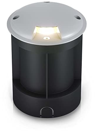 lambado® Bodeneinbaustrahler aussen - Wasserdicht & Befahrbar mit Schutzklasse IP67 - Bodenstrahler außen mit blendfreiem & indirektem Lichtaustritt