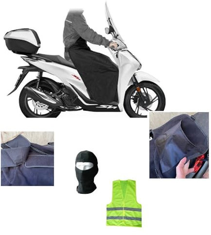 KOMPATIBEL MIT Peugeot SPEEDFIGHT 50 LBD CAT BEINABDECKUNG FÜR DEN Roller ZUM TRAGEN wasserdichte WÄRMEDECKE INNERE Fleece-POLSTERUNG ÄUSSERER NYLONSCHUTZ