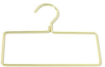 VALINK Set mit 10 Badetuchhaltern, breit, strapazierfähig, für Steppdecken, Tischdecken, Decken, Metall-Kleiderbügel für Schrankaufbewahrung, Gold