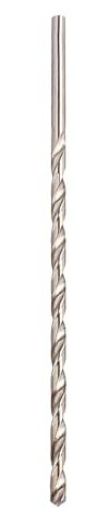 Extra Langer 6-mm-HSS-Spiralbohrer, Schlangenbohrer mit Geradem Schaft für Schnelles Bohren in Metall, Holz und Beton mit HSS-Material