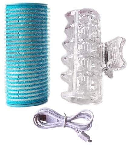 Rouleau pour frange de rideau, rouleau de frange auto-adhésif USB, rouleaux chauffants pour cheveux courts et -longs, bigoudis chauffants, accessoires de coiffure pour femmes, adolescentes