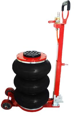 Air Jack, Triple Bag Air Jack, Fast Lifting Jack, Airbag-Wagenheber, verstellbarer Griff, mit dickem Gummi-Pad, für Auto, Garage, Reparatur (5T)