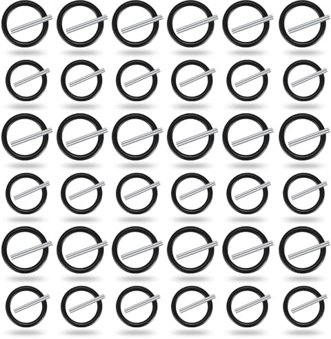 100 Sets (50 Large + 50 Small) Replacement Pin and O-Ring Sets, Each Set Contains 50 O-Rings + 50 Pins, 1/2-Inch Impact Wrench Accessories