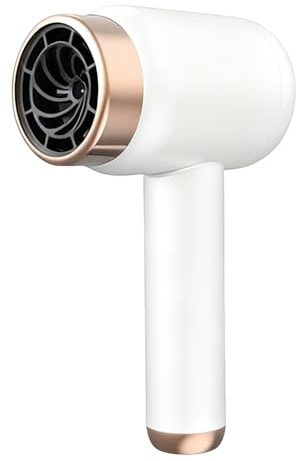 XPJBKC Secador Pelo Viaje Pequeño, 1000 W Secador Pelo Bateria Recargable con 2 Botones de Calor/Frío, Secador Pelo Ionico Inalambrico para Viajes, Camping, Enchufe para Usar Aire Caliente