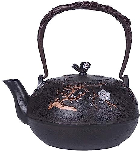 Théière Japonaise Théière en Fonte Chinoise Théière En Fonte 1.8L/1800ML Théière Japonaise Bouilloire Théière Non Revêtue Théières Pour Le Thé De L'après-midi En Famille Theiere Fonte Theiere Japonais