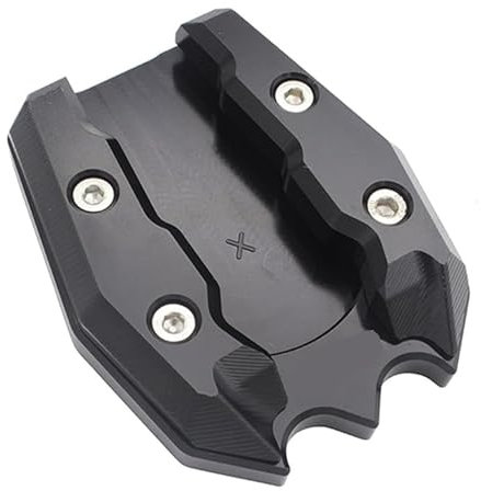 Ständerpolster Für Y&amaha Für Aerox 155 NVX 155 NVX 125 2015-2020 Motorradständer Vergrößern Stützplatten Seitenständerpolster Seitenständervergrößerer Seitenständer(Schwarz)