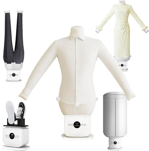 Kindevieft Automatic Shirt Ironer | Ironing Doll with 1400W Power | Ironing Machine with Balloon Body | Scented Nozzle Included TypeD