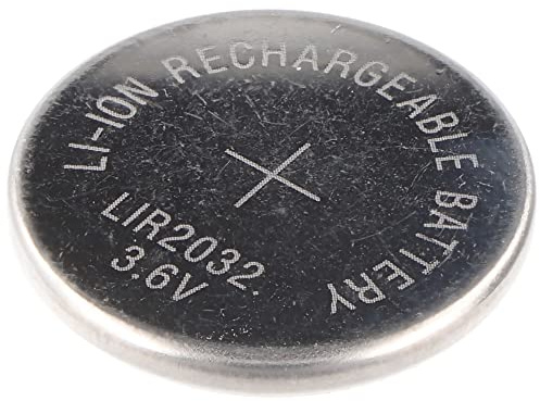 LIR2032 Li-Ion Akku 3,6V Akku LIR 2032, 3,2 x 20 mm, 3.6V Button Cell Liion