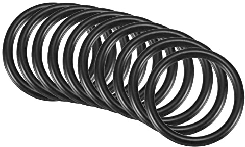 QUARKZMAN 30mm x 24mm x 3mm Nitrile Caoutchouc Joints toriques x 10 Pièces Rond Joint Rondelle pour Robinet Plomberie Réparation Étanchéité Connexion [Noir]