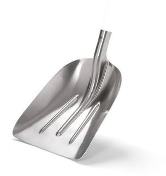 1PEZZO PALA PER NEVE E GRANO ALLUMINIO Cm. 40x33 senza manico