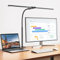 Tyonto 1300LM lampara de Escritorio LED 24W 80CM de Doble Cabeza Regulable con Control Remoto,24W 80CM para Monitor luz mesa con Abrazadera, Luz Diurna lamparas Oficina en Casa Brazo Giratorio pinza