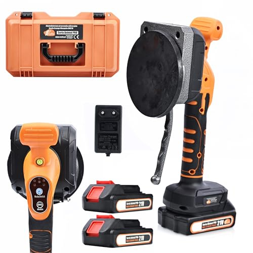 Rosfix Set Ventosa Vibrante Orange Mosquito OM21V – 21V, 800W, 120kg, 2 Batterie, Valigetta | Posizionamento Piastrelle | Serie Animal PRO | Utensile da Piastrellista