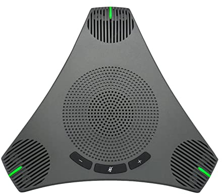 lvifloae Mikrofon Bluetooth für Lautsprecher, Mini-Videokonferenzen, omnidirektionales Mikrofon, Desktop-Tonabnehmer, 360°-Aufnahme für Videokonferenzen, Online-Unterricht,