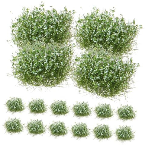 VINTORKY 25stücke Kunstrasen Grasbüschel Plastikgrasbüschel Simulationsgrasbüschel Für Sandtischdekor Und Miniatur DIY-projekte Feldgras Modell Grasbüscheldekor