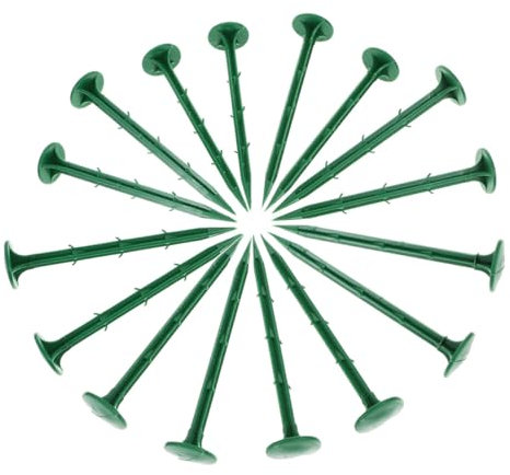 MOBUTOFU Estacas De Plástico para Jardín 11 Cm 150 Unidades para Césped, Tiendas De Campaña y Mallas Antihierbas, Resistentes y Reutilizables para Uso Exteriores