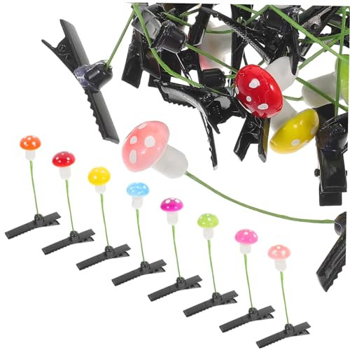 VALICLUD 30pièces Lot De Pinces à Cheveux Champignons Mignonnes Pour Filles Accessoires De Coiffure Pour Fête Et Cosplay