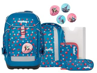 ergobag maxi set Set di 6 pezzi, zaino scolastico, cartella ergonomica, ideale per bambini grandi a partire dalla prima elementare