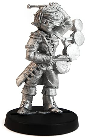 Stonehaven Half-Orc Bard Miniature Figure (for 28mm Scale Table Top War Games) - Made in USA