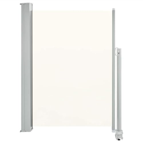 vidaXL Tenda da Sole Laterale Retrattile 100x300 cm Crema Parasole Frangivento