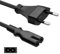 Negro C7 2M Power Cable con Euro IEC C7, Figure 8 Cable de alimentación Adecuado para TV Samsung Toshiba LG Philips Sharp Sony PC Monitor, DVD, Printer, Radio etc