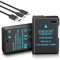 ENEGON EN-EL14/EN-EL14a Typ C Ladegerät Port Akkus 1600 mAh kompatibel mit Nikon DSLR D3100, D3200, D3300, D3400, D3500, D5100, D5200, D5300, D5500, D5600, DF Coolpix P7000, P7100, P7700, P7800